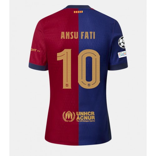 Barcelona Ansu Fati #10 Hemmatröja 2024-25 Kortärmad Barcelona Ansu Fati #10 Hemmatröja 2024-25 Kortärmad